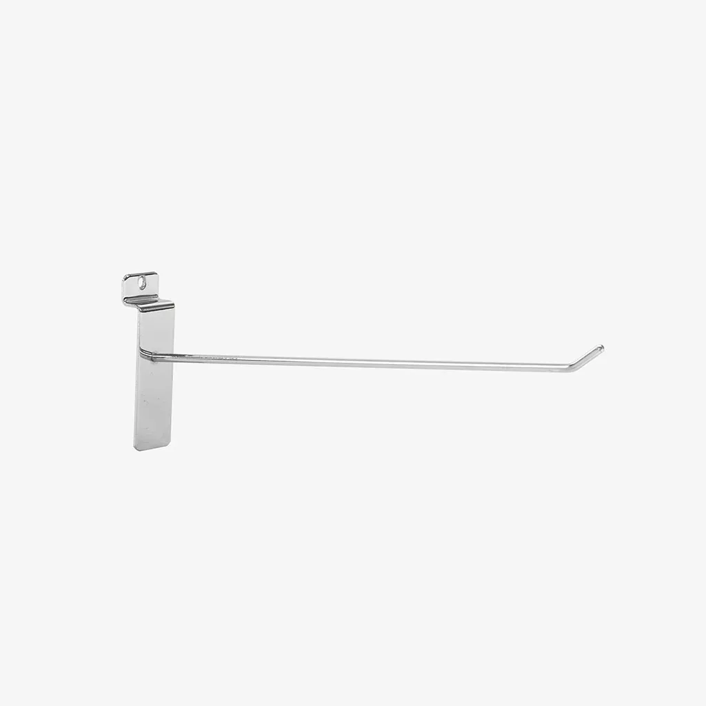 250mm Standard Chrome Slatwall Hook