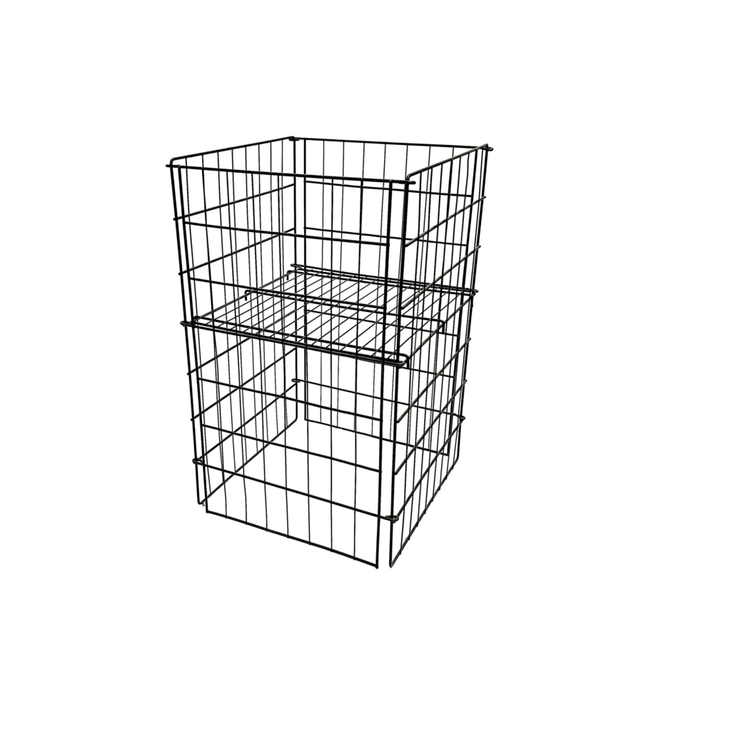 Small Black Metal Collapsible Dump Bin