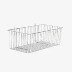Chrome Slatwall - Pegboard Basket 600 x 300 x 200mm