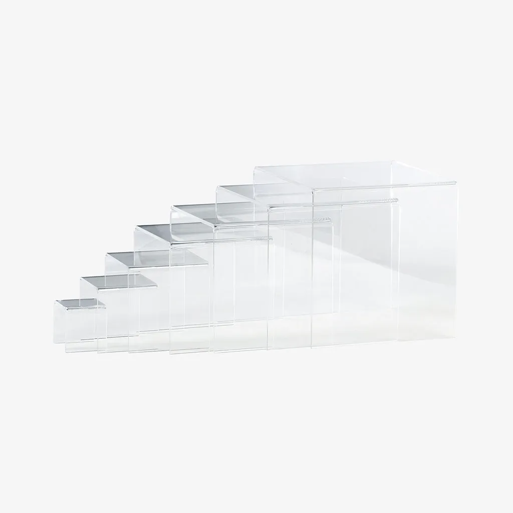 Acrylic Risers Set with 7 Square Pieces