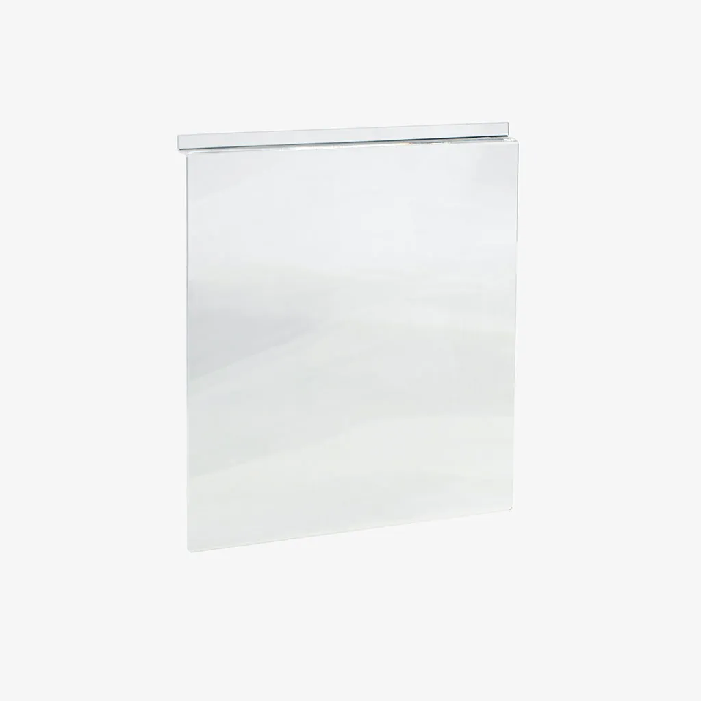 300mm x 300mm flat acrylic slatwall hanger