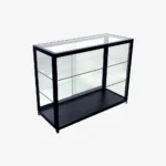 Black Glass Display Retail Counter 1200mm