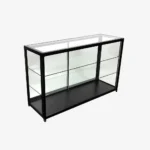 Black Glass Display Retail Counter 1500mm