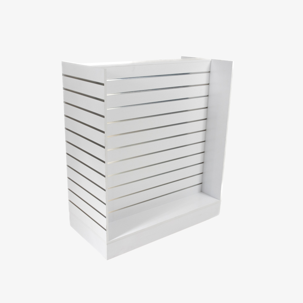 White Double Sided H Frame Slatwall Gondola