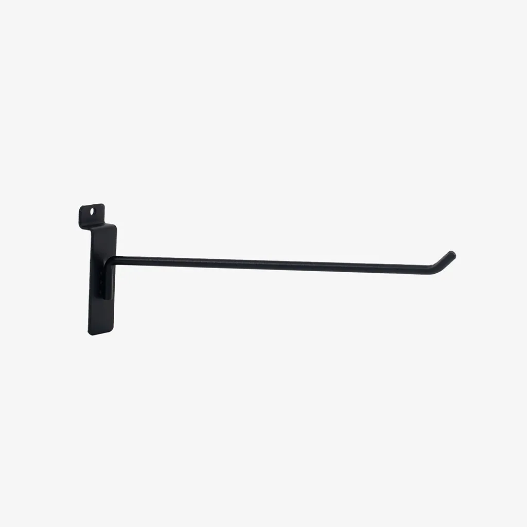 250mm Heavy Duty Black Slatwall Hook