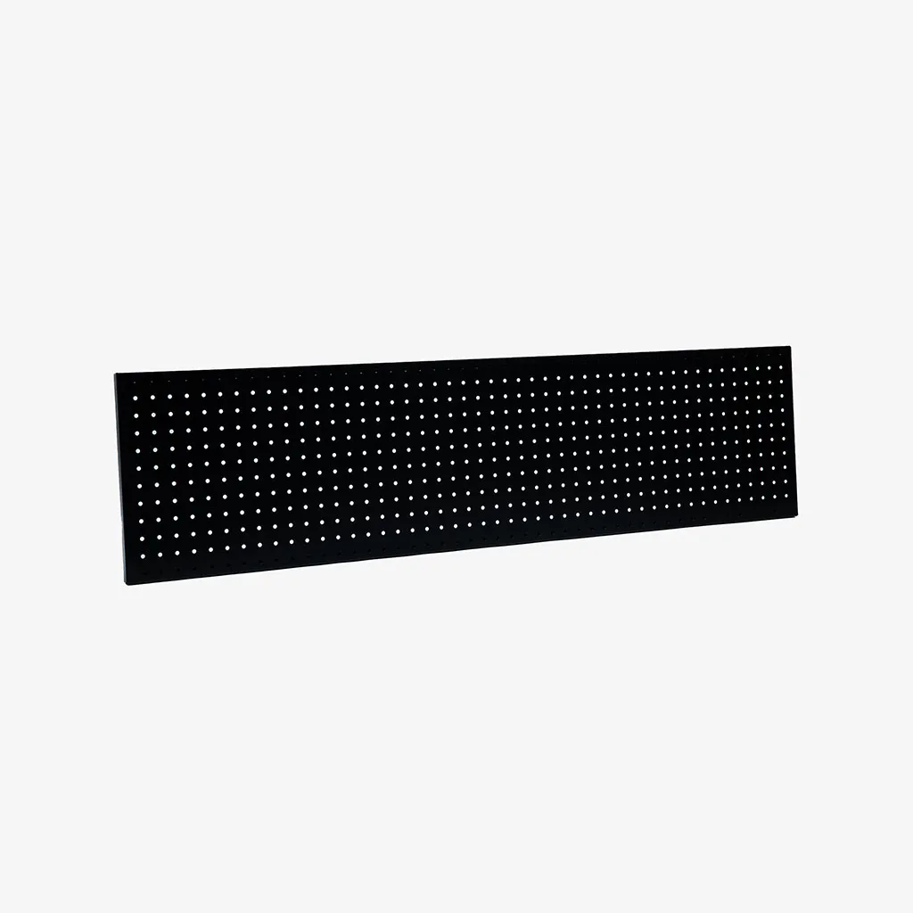 Black Metal Pegboard Panel 1200 x 300 x 18mm