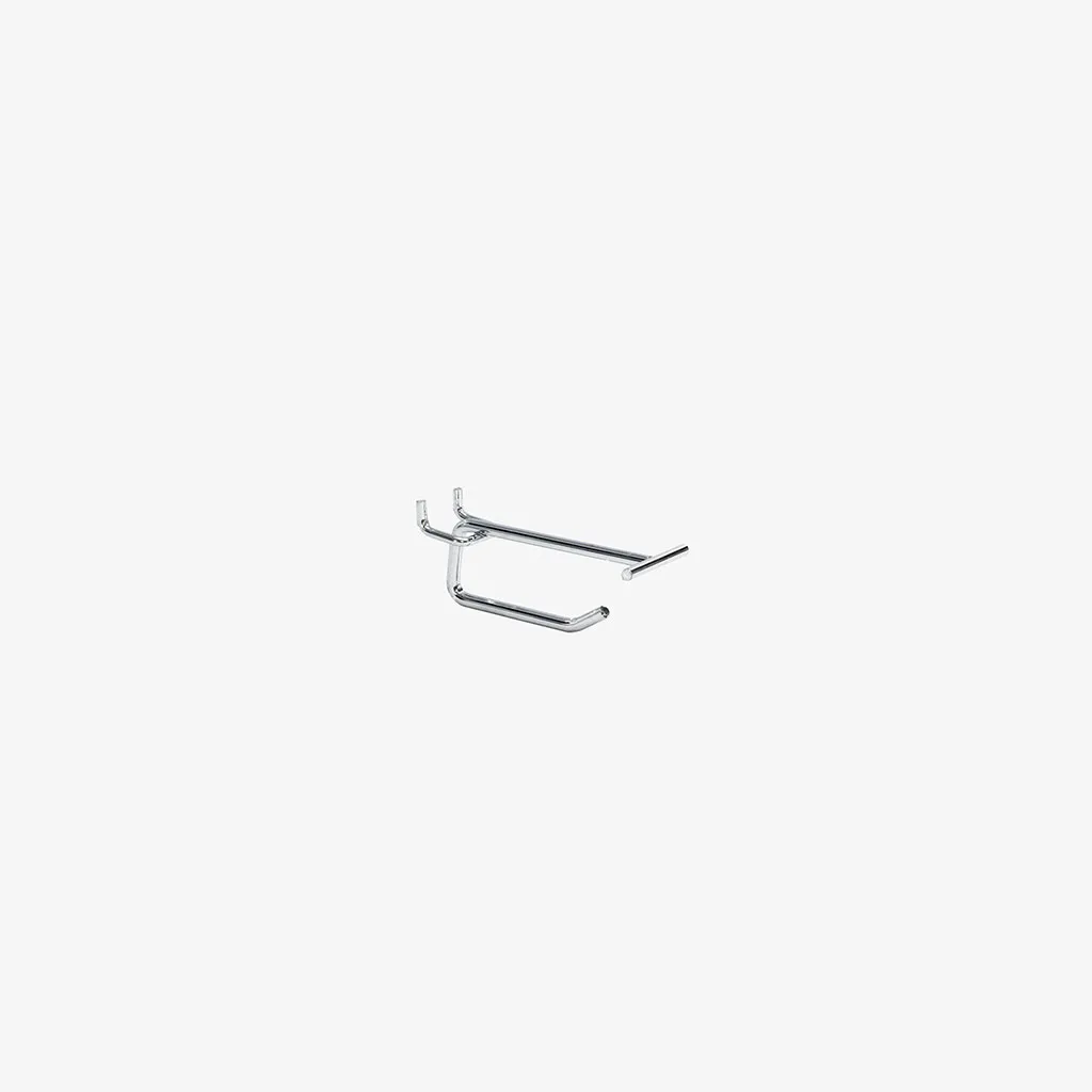 100mm Chrome Pegboard Price Tag Hook