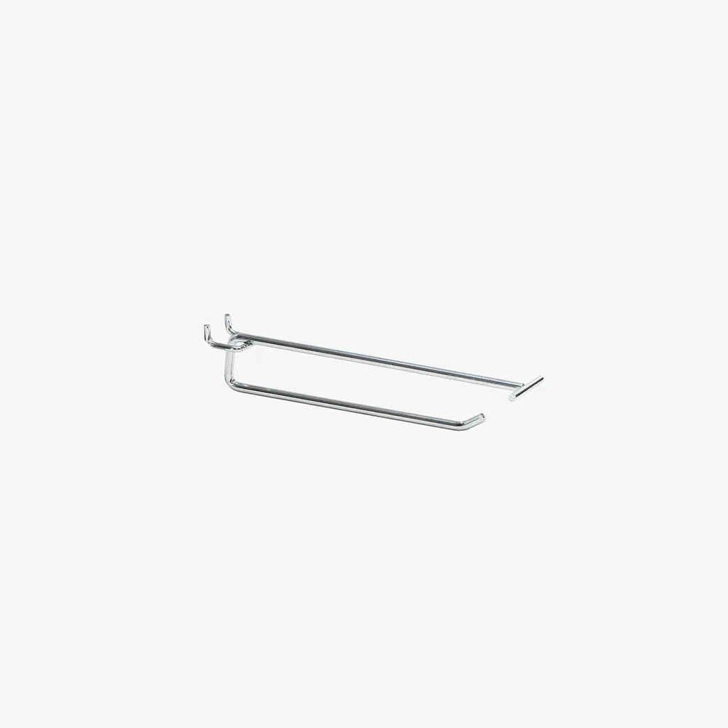 200mm Chrome Pegboard Price Tag Hook
