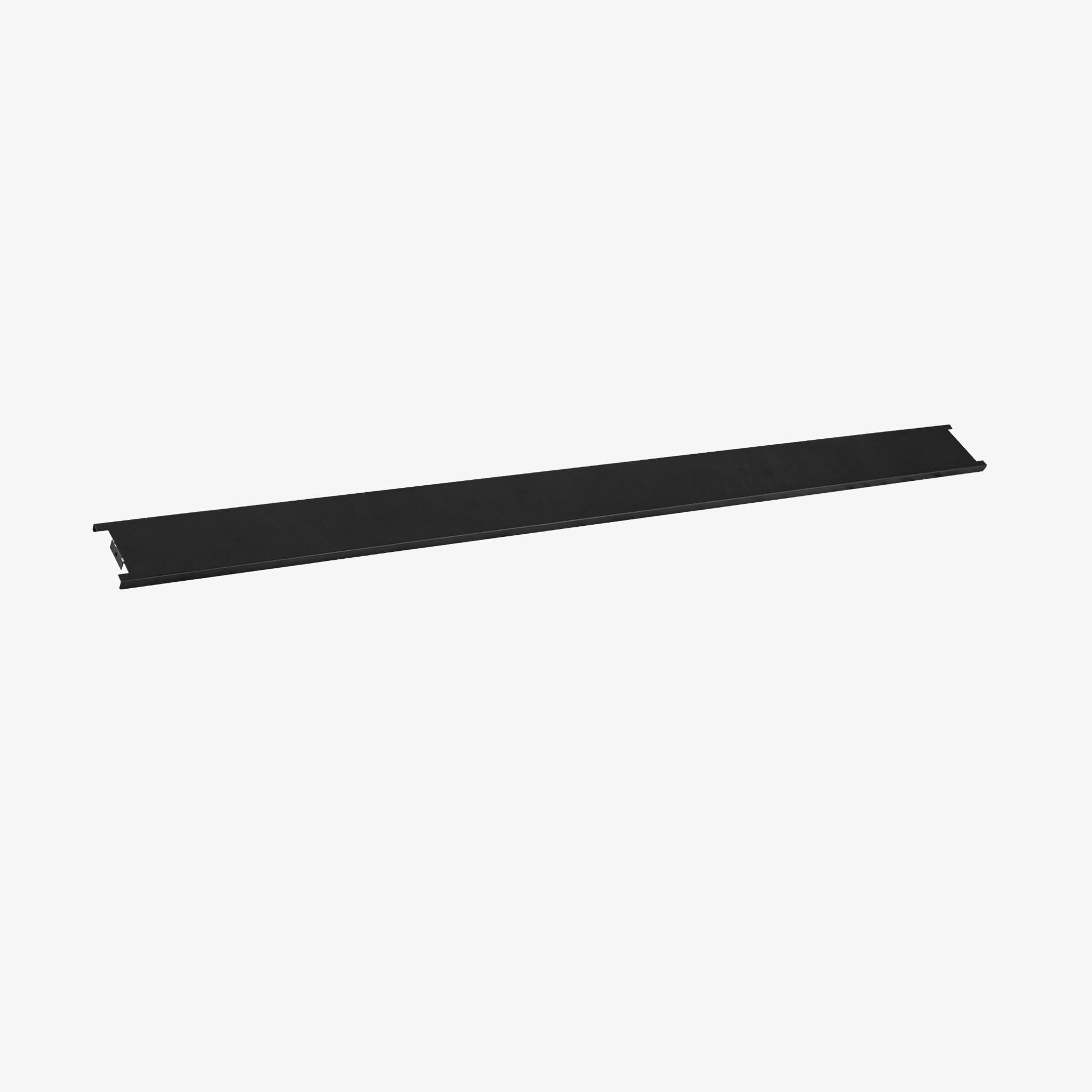 Black Gondola Shelving Top Cover 1200mm