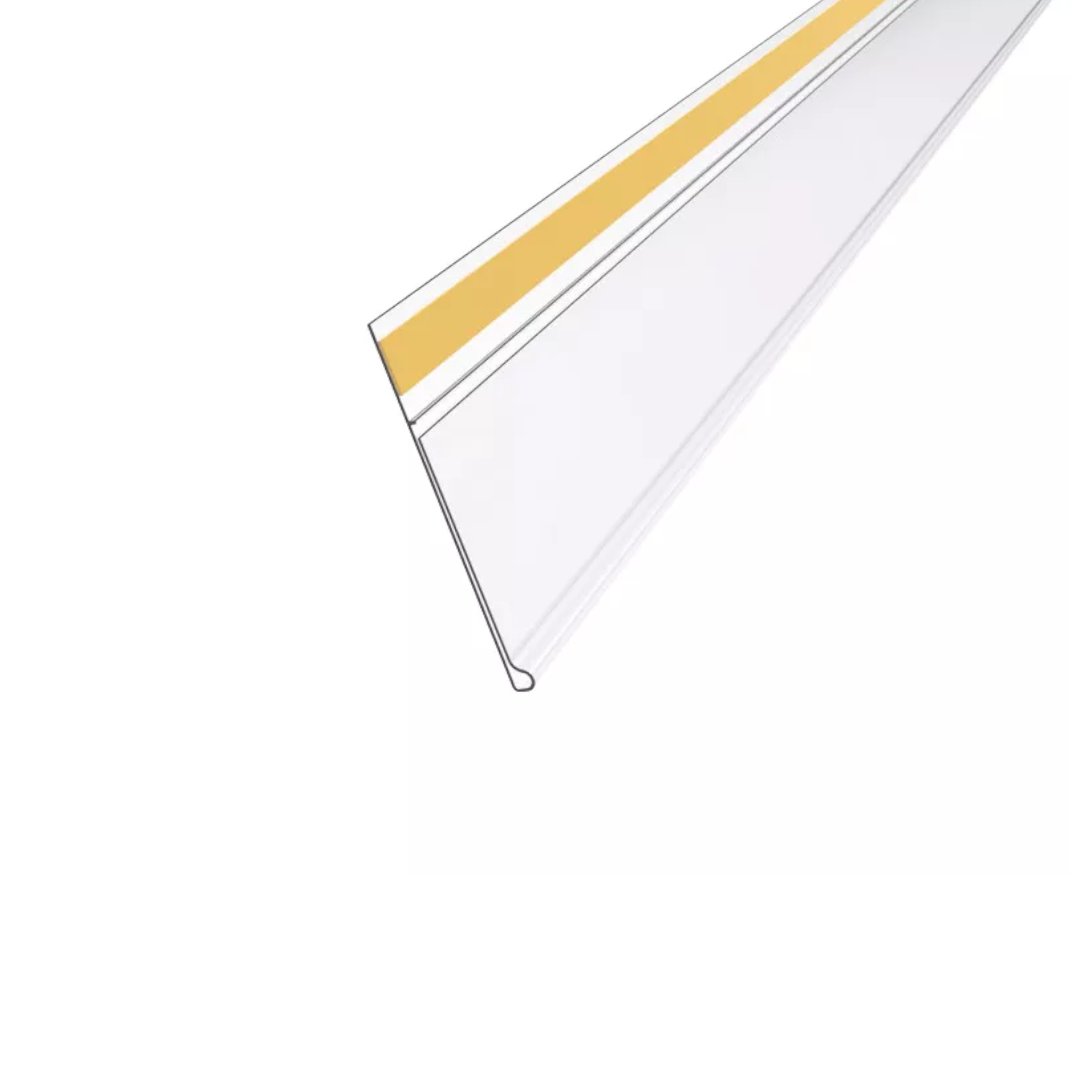 Clear Data Strip Label Holder 1200mm