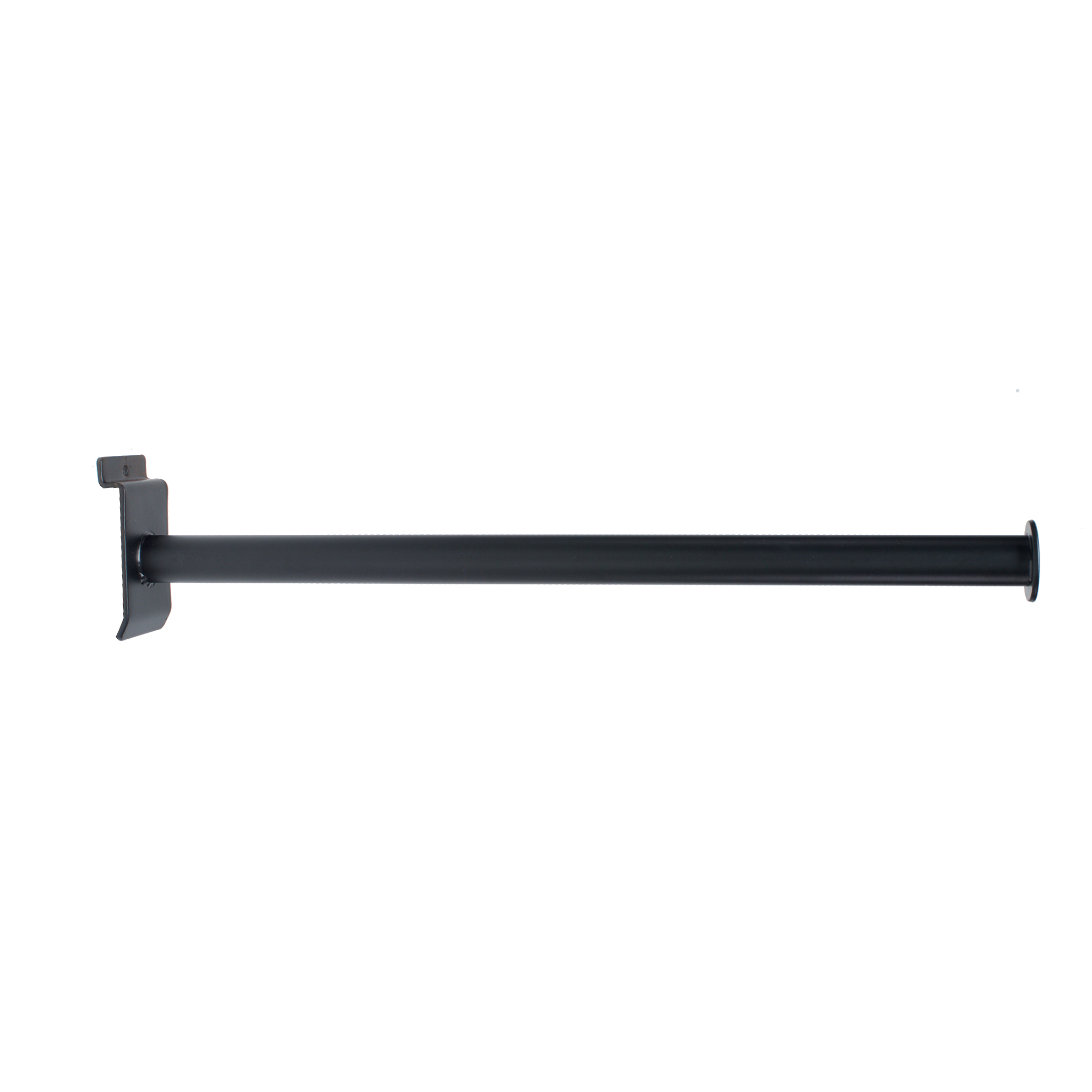 Black straight display arm